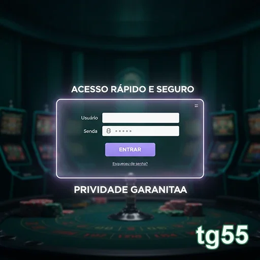 Interface do tg55 mostrando acesso seguro para jogadores VIP.