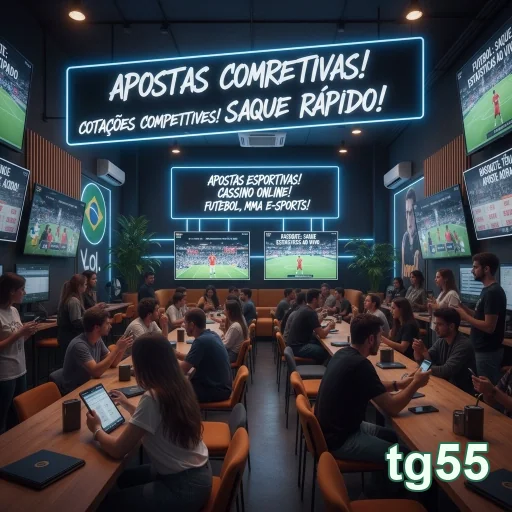 Ambiente de apostas esportivas com acesso VIP na tg55.