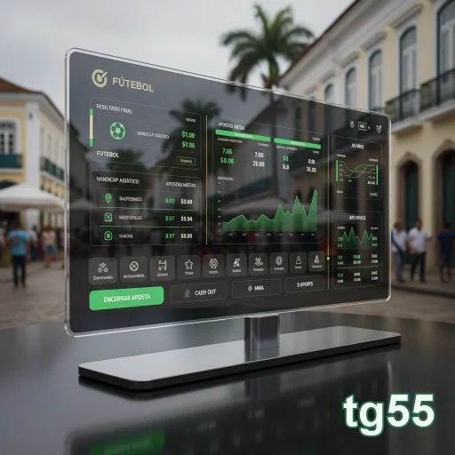 Tela da tg55 exibindo dados e estatísticas em apostas.