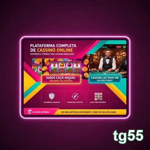 tg55 oferece cassino online com limites para jogadores VIP.
