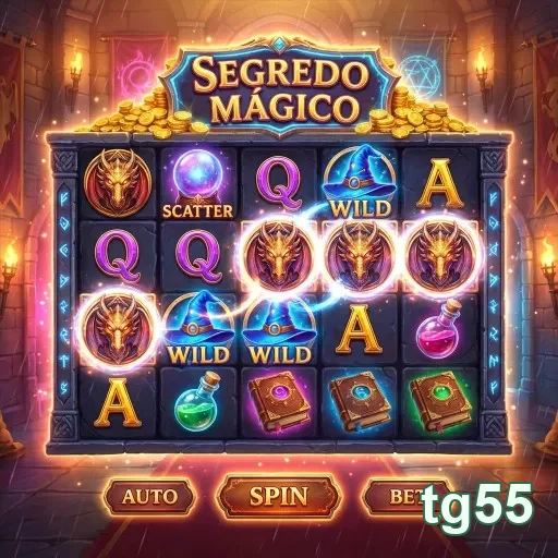 jogo de slot 'Segredo Mágico' no tg55 com símbolos especiais