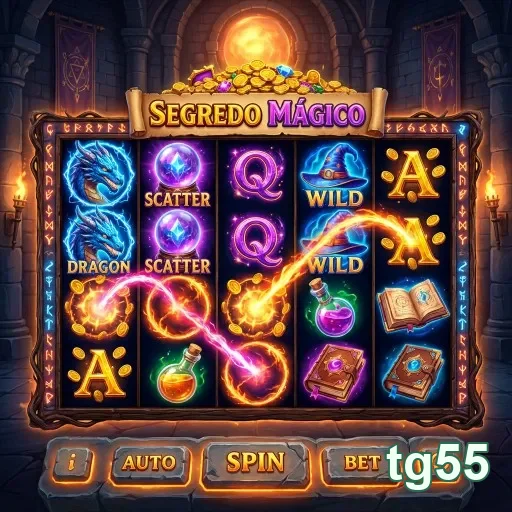 Slot do jogo 'Segredo Mágico' apresentado no tg55.